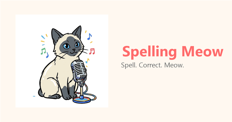 SpellingMeow preview